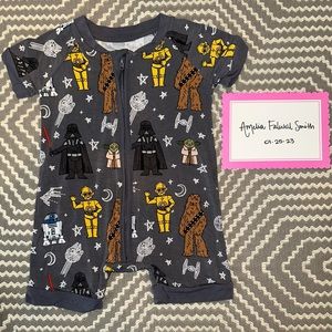 Like-NEW Little Sleepies Star Wars May The Force Be With You Shorty